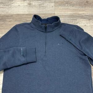 Under Armour Storm‎ Coldgear Blue Mens S Loose 1/4 Zip Mock Performance Jacket